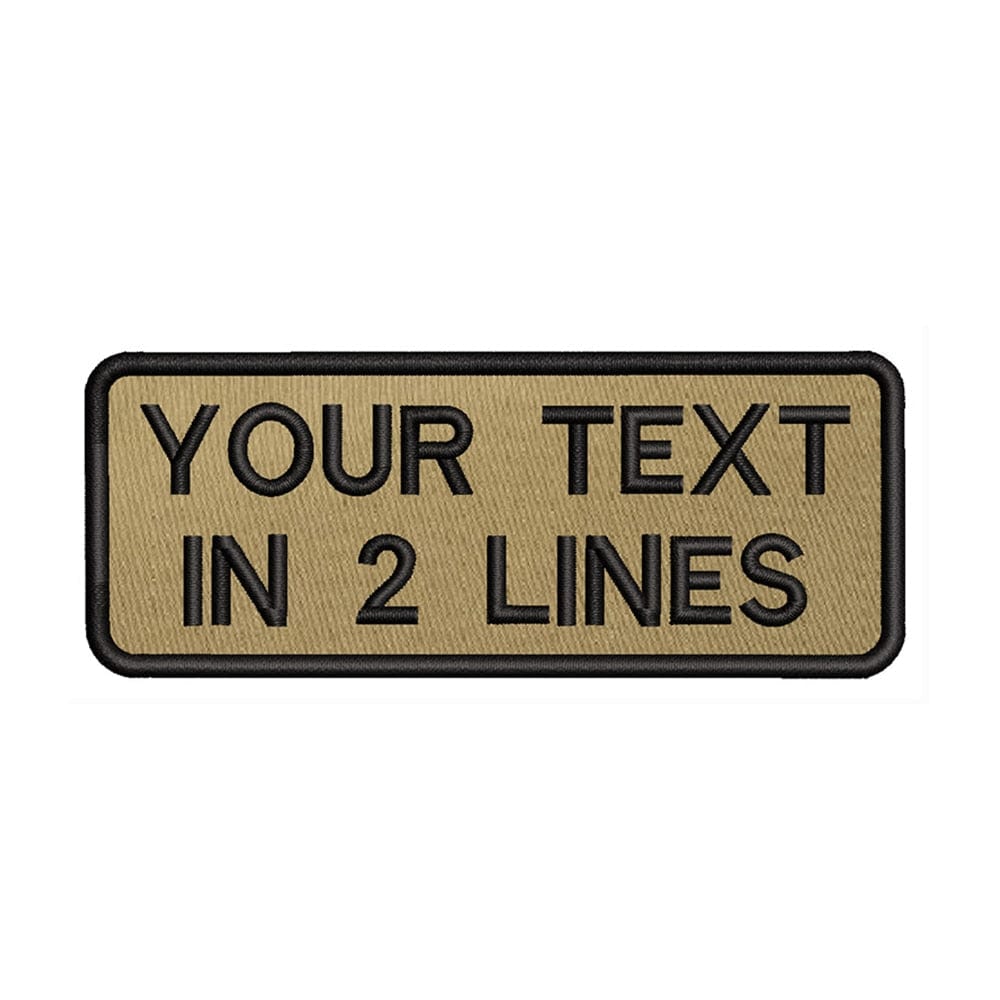 Khaki Custom Embroidery Text Patch – URBAN Wanted